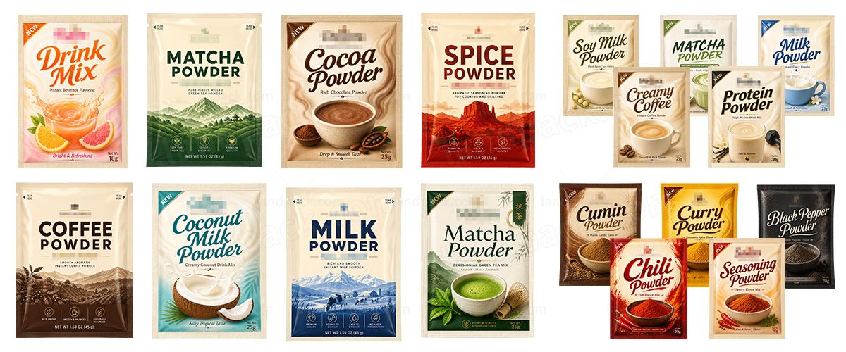 Automatic Flour Four-Side Seal Vertical Pouch Packing Machine with Auger Filler Automatic Flour Four-Side Seal Vertical Pouch Packing Machine with Auger Filler